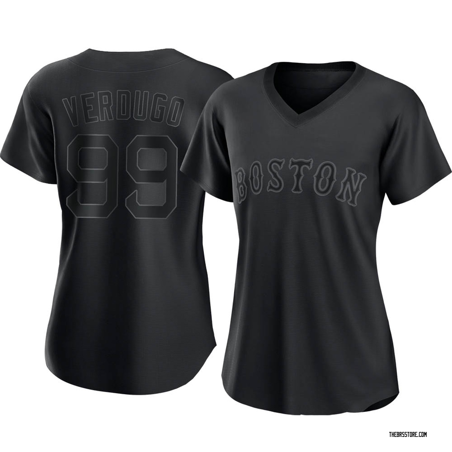 Black Authentic Alex Verdugo Women's Boston Red Sox Pitch Fashion Jersey