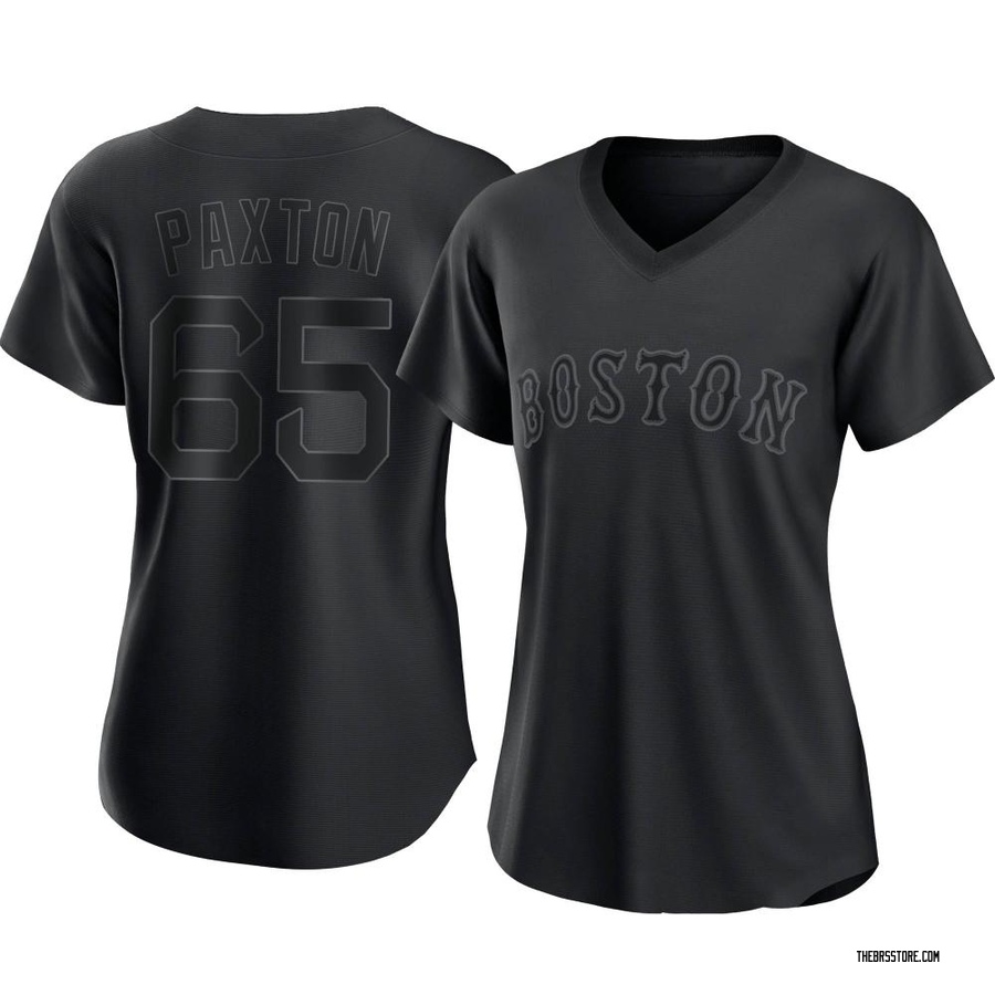 Black Authentic James Paxton Women's Boston Red Sox Pitch Fashion Jersey