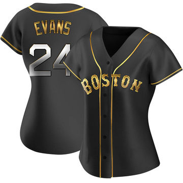 Black Golden Replica Dwight Evans Women's Boston Red Sox Alternate Jersey