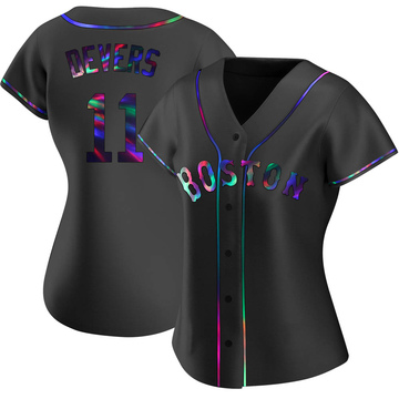 Black Holographic Replica Rafael Devers Women's Boston Red Sox Alternate Jersey