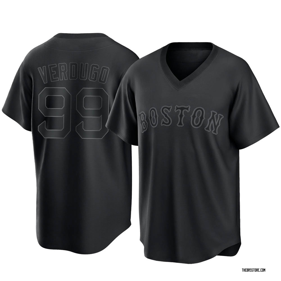 Black Replica Alex Verdugo Men's Boston Red Sox Pitch Fashion Jersey