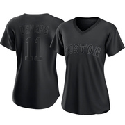 Black Replica Rafael Devers Women's Boston Red Sox Pitch Fashion Jersey