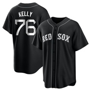 Black/White Replica Zack Kelly Youth Boston Red Sox Jersey