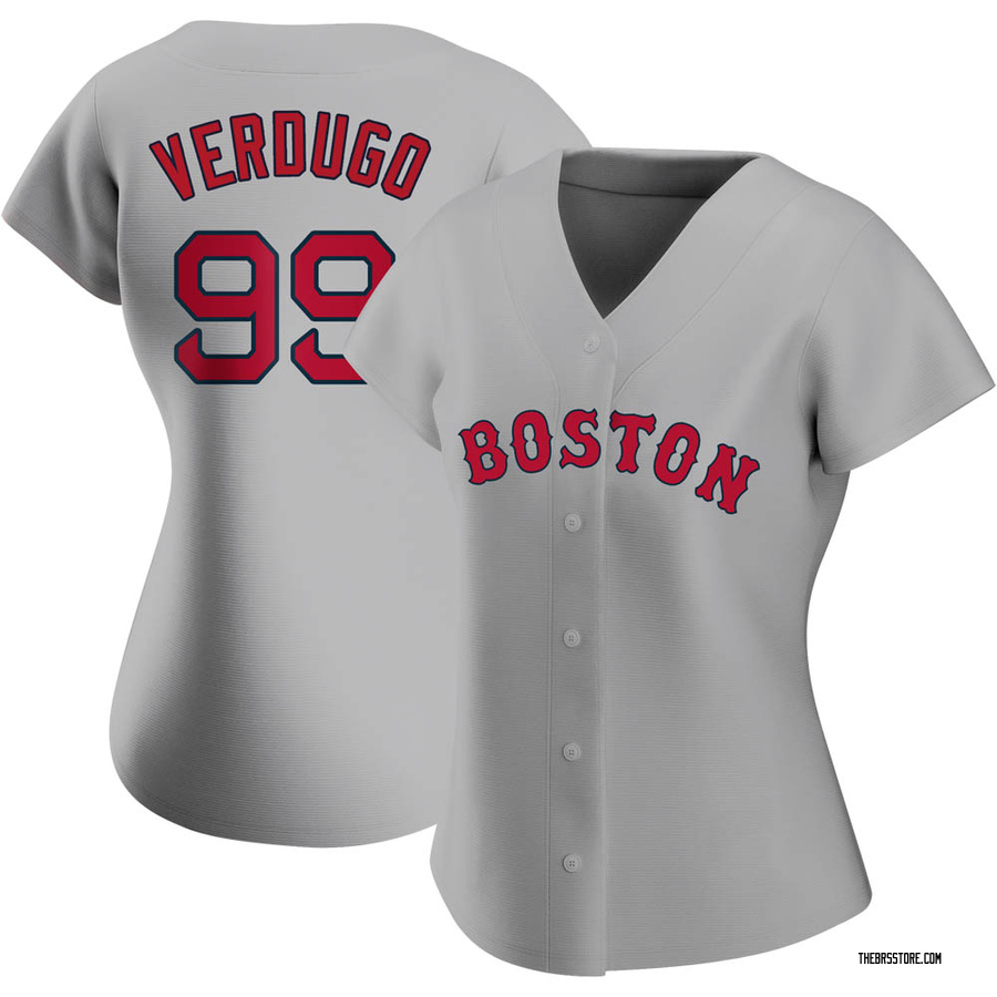 Gray Authentic Alex Verdugo Women's Boston Red Sox Road Jersey