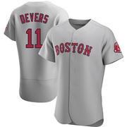 Gray Authentic Rafael Devers Men's Boston Red Sox Road Jersey