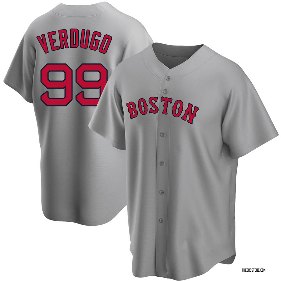 Gray Replica Alex Verdugo Men's Boston Red Sox Road Jersey