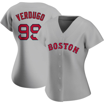 Gray Replica Alex Verdugo Women's Boston Red Sox Road Jersey