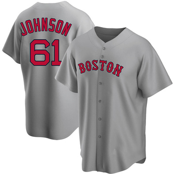 Gray Replica Brian Johnson Youth Boston Red Sox Road Jersey
