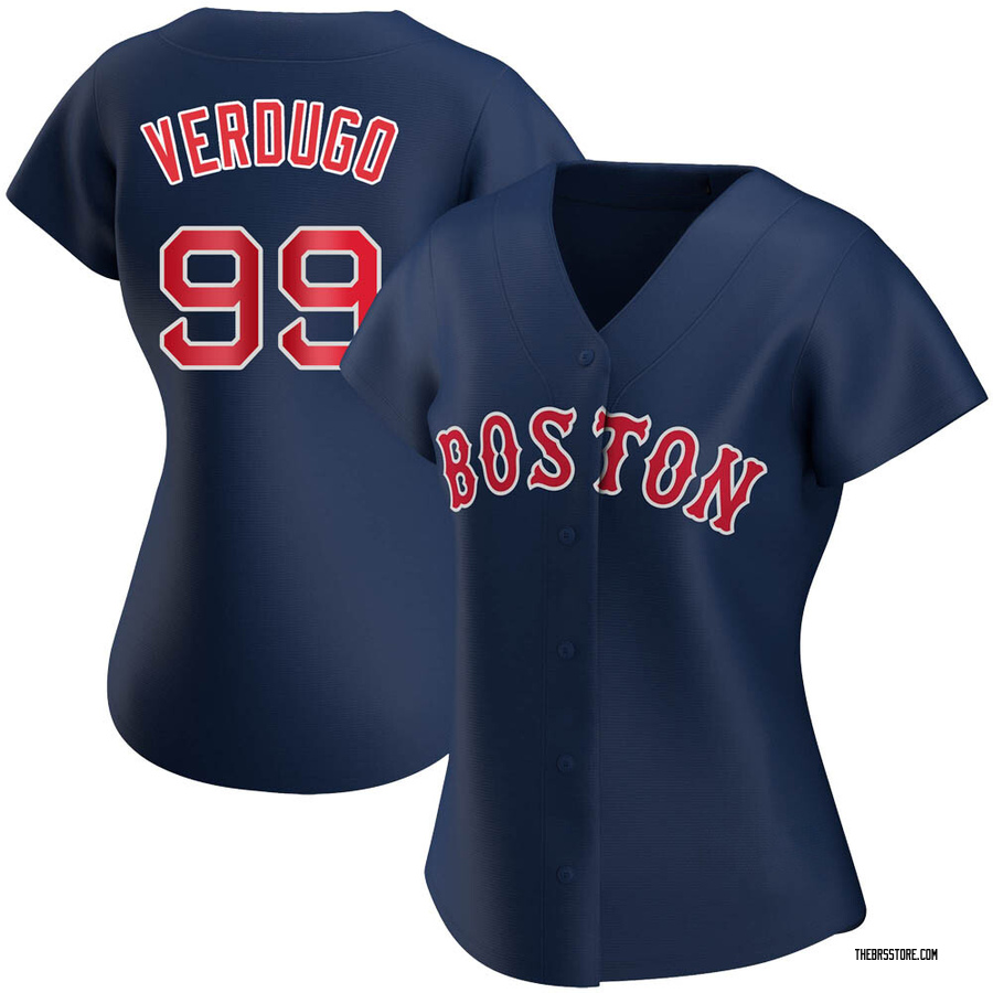 Navy Authentic Alex Verdugo Women's Boston Red Sox Alternate Jersey