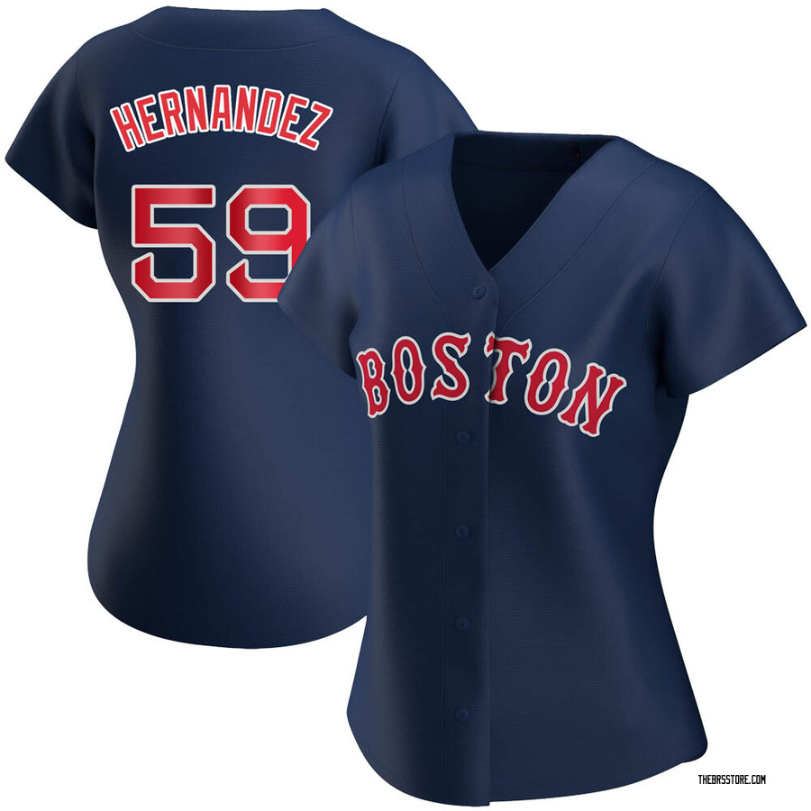 Navy Authentic Ronaldo Hernandez Women's Boston Red Sox Alternate Jersey