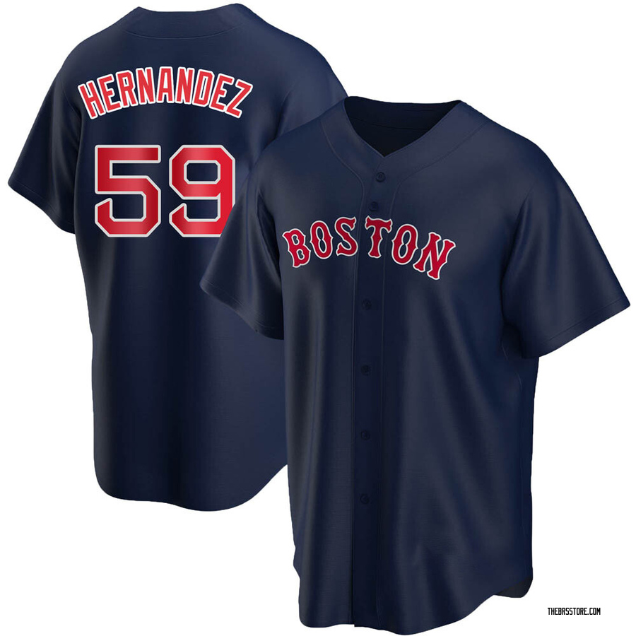 Navy Replica Ronaldo Hernandez Youth Boston Red Sox Alternate Jersey