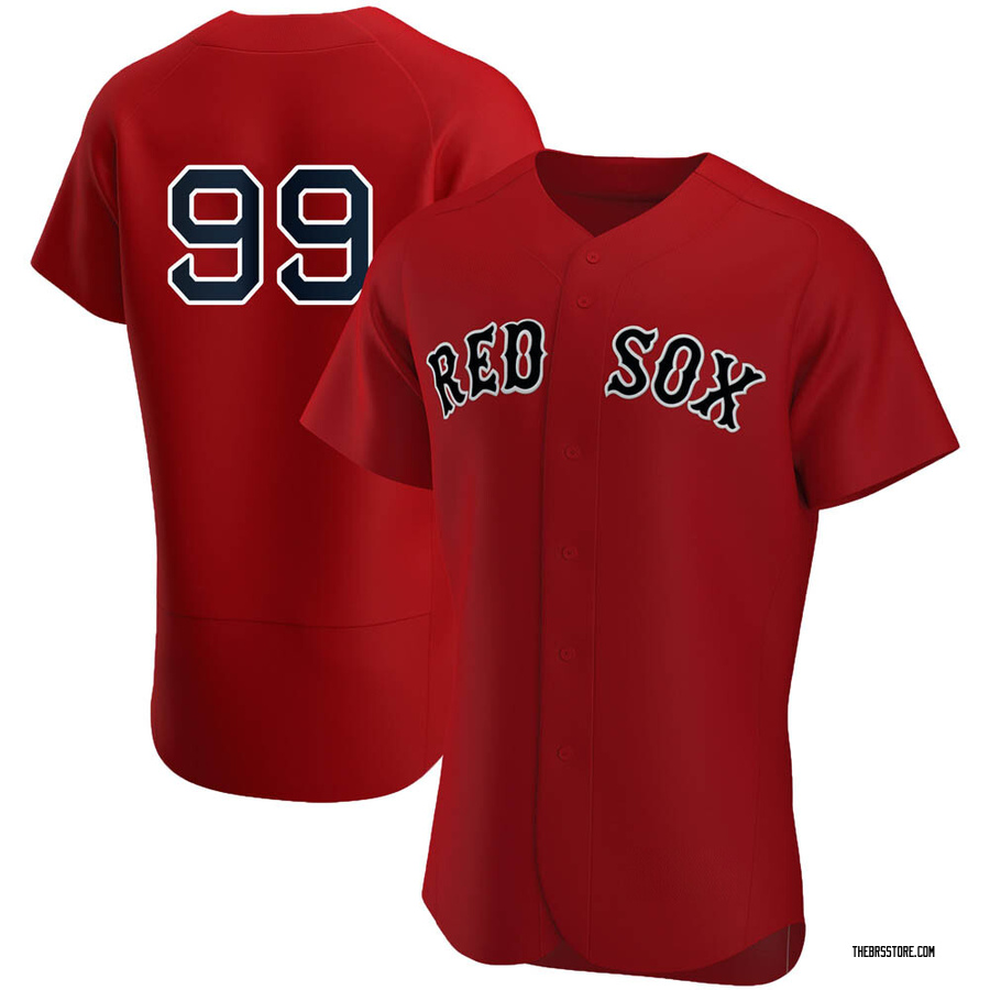 Red Authentic Alex Verdugo Men's Boston Red Sox Alternate Team Jersey
