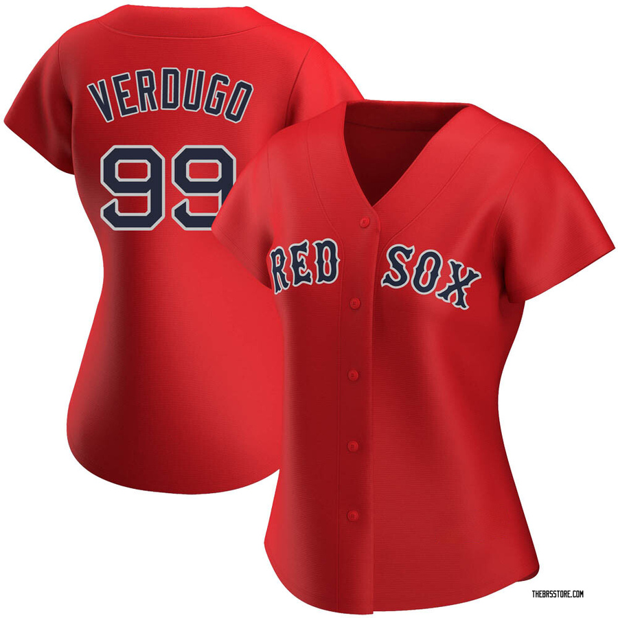 Red Authentic Alex Verdugo Women's Boston Red Sox Alternate Jersey