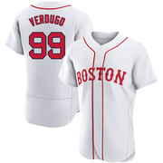 White Authentic Alex Verdugo Men's Boston Red Sox 2021 Patriots' Day Jersey