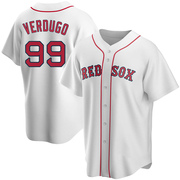 White Replica Alex Verdugo Men's Boston Red Sox Home Jersey