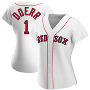 White Replica Bobby Doerr Women's Boston Red Sox Home Jersey