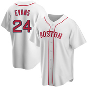 White Replica Dwight Evans Men's Boston Red Sox Alternate Jersey