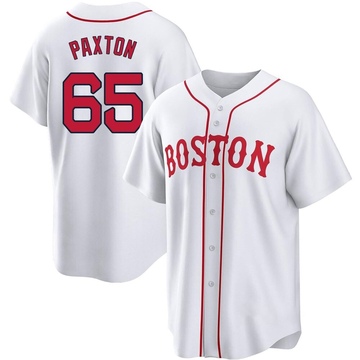 White Replica James Paxton Men's Boston Red Sox 2021 Patriots' Day Jersey