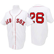 White Replica Wade Boggs Men's Boston Red Sox 1987 Throwback Jersey